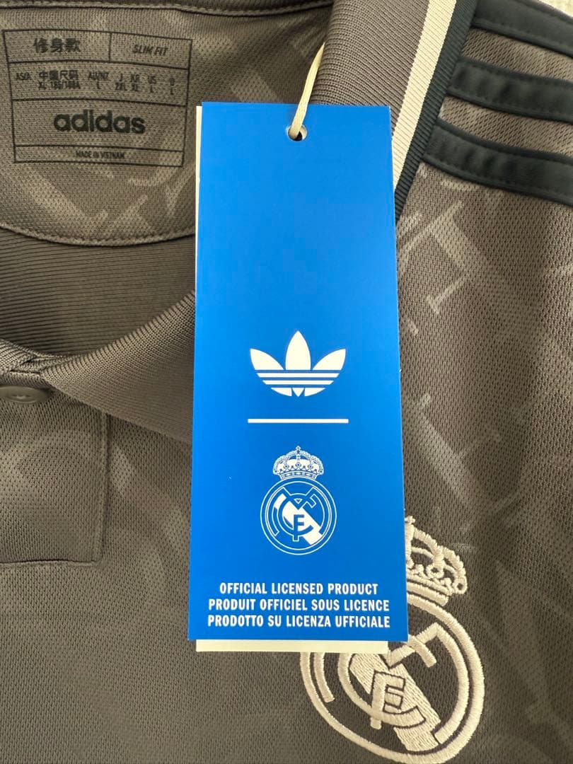 adidas Real Madrid シャツ 2XL グレー