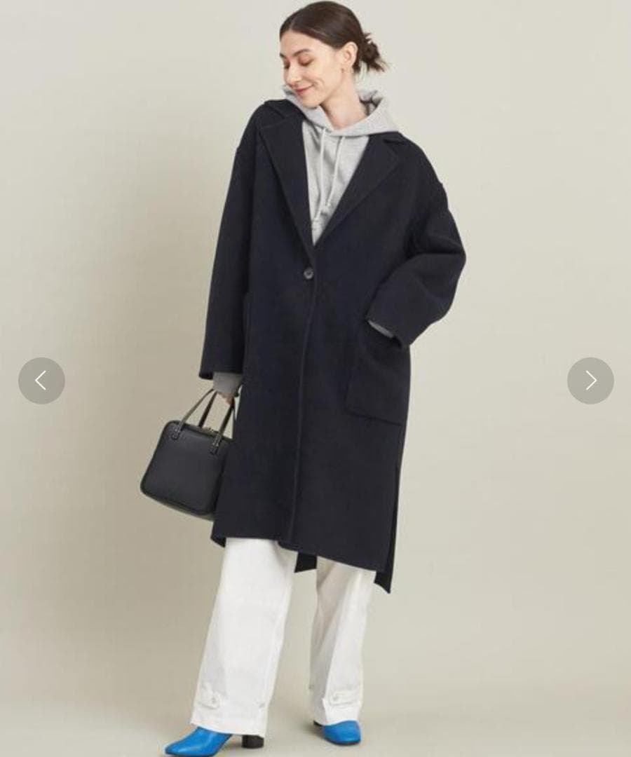 22aw Beauty & Youth テーラード リバーコート M