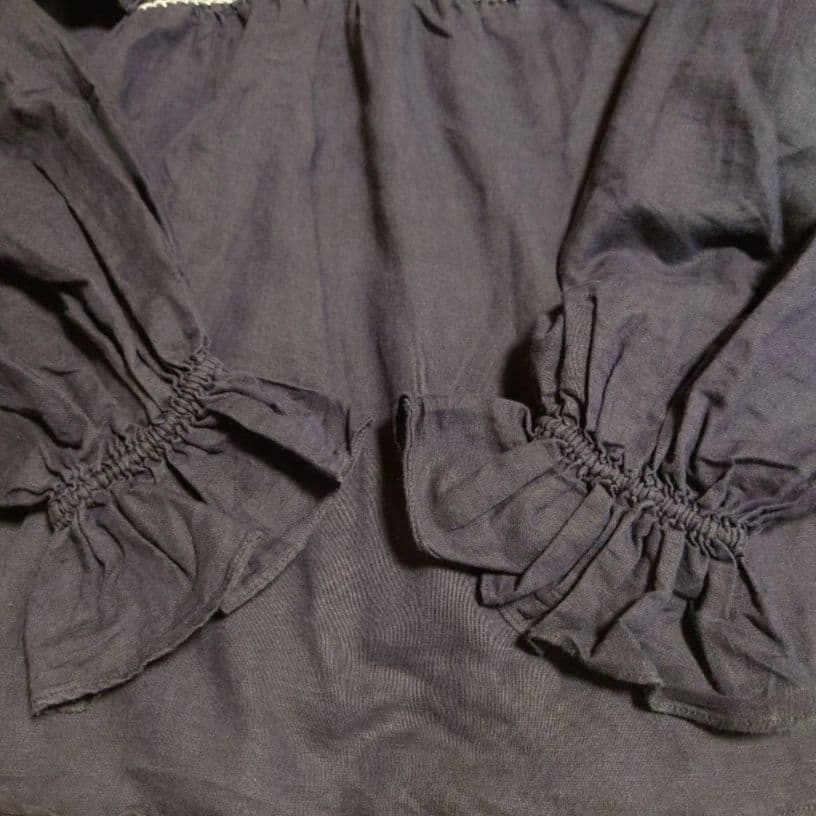 SEA NEW YORK スモッキング 刺繍 フリル レース ブラウス