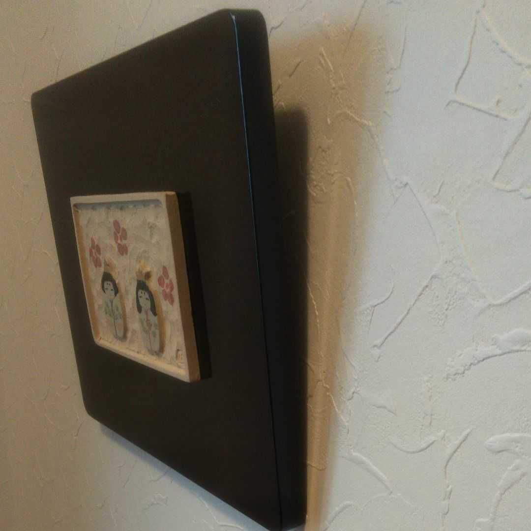 陶芸作家　鈴木はず　お雛様　ひな祭り　節句飾り　漆器　飾り額　インテリア　雑貨