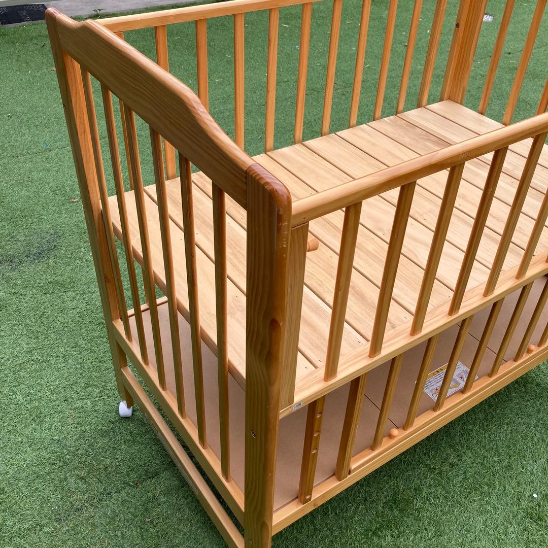 【katoji】カトージ　ベビーベット　チャーミー（ナチュラル）120×70