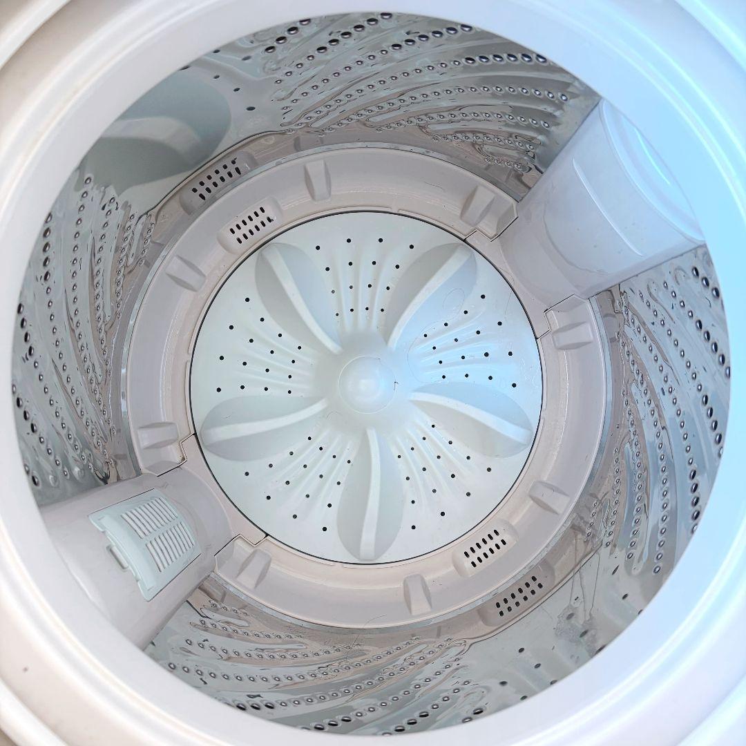 配送設置無料！純正Hisenseシンプルホワイト全自動洗濯機！完動超美品！
