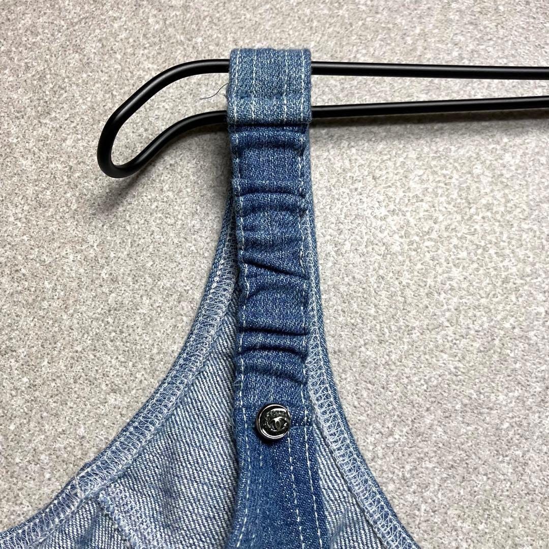 CHANEL デニム キャミソール ココマークノースリーブカットソー シャネル