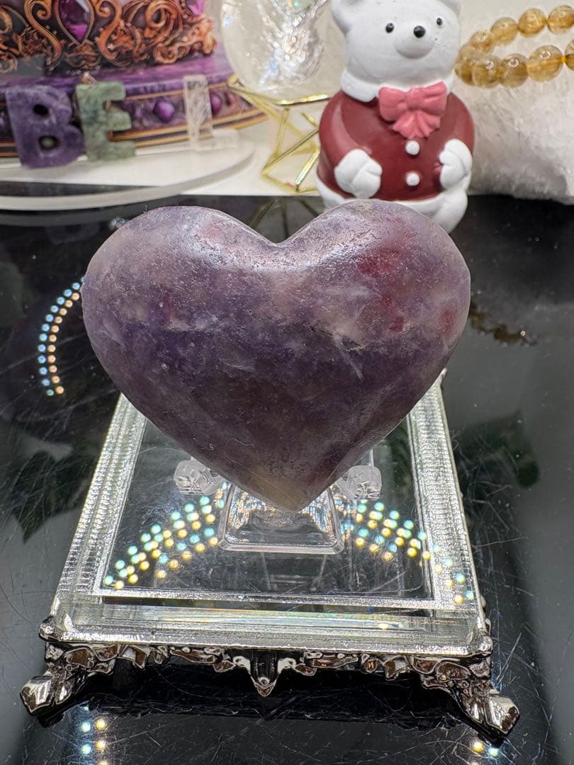 ユニコーンハート 握り石♡No638
