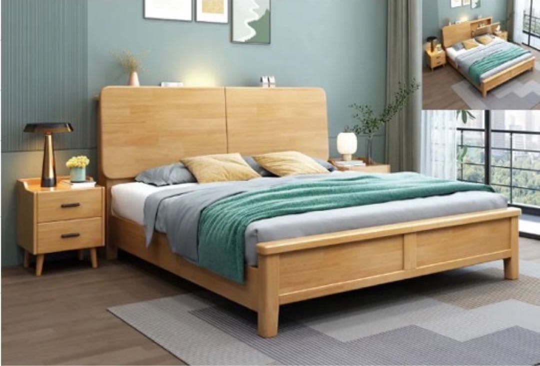 ウッドプラットフォーム　クイーンサイズ
