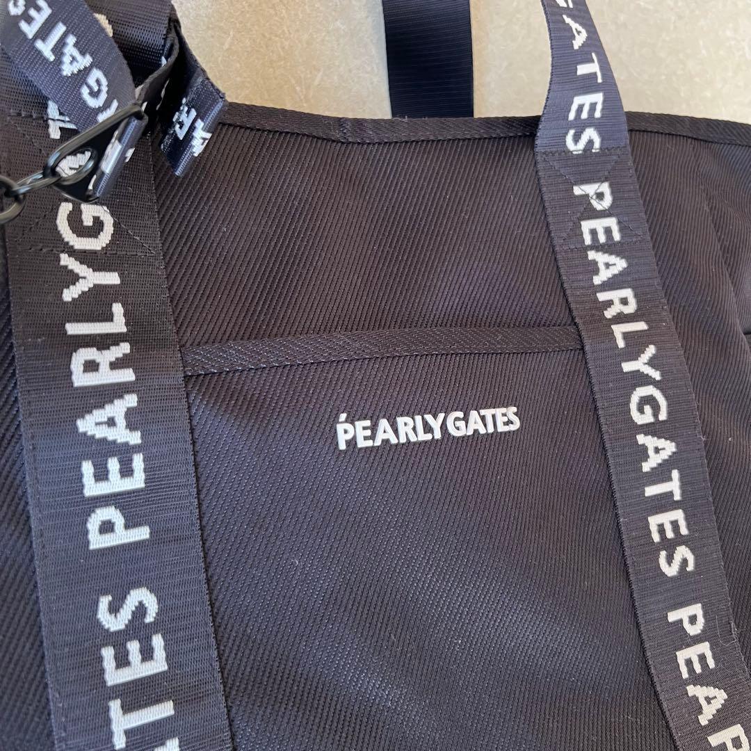 PEARLYGATES ロッカーバッグ　ネームタグ付き　ダークネイビー
