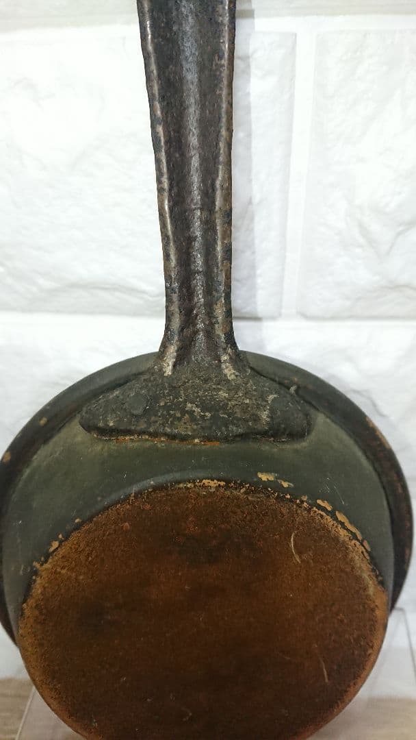 フランス製 西洋アンティーク 銅製 片手鍋 フライパン コッパー