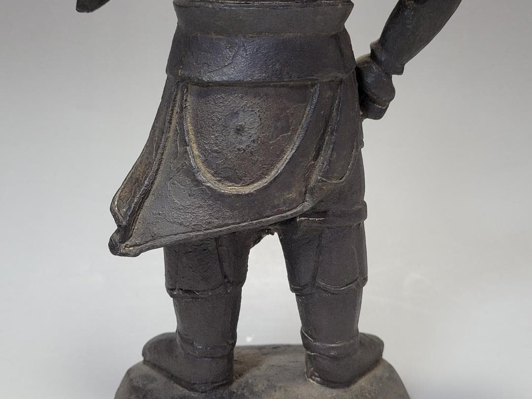 古銅 将軍像 明清時代 高さ約20.1cm
