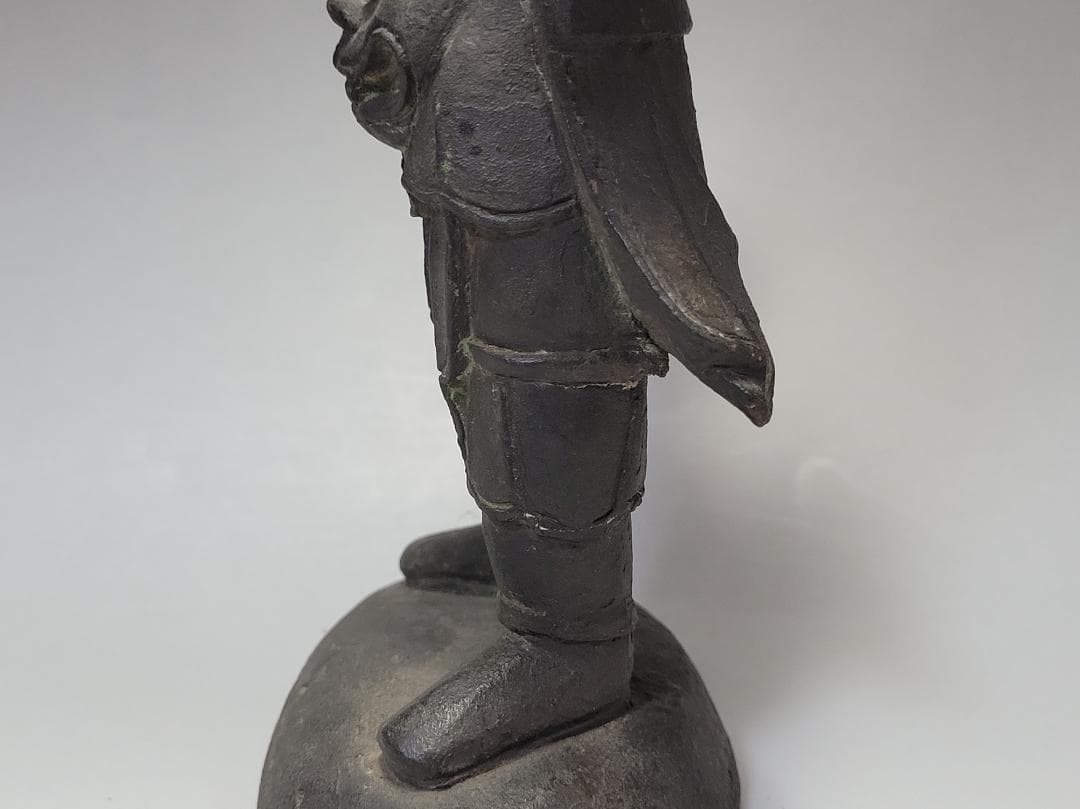古銅 将軍像 明清時代 高さ約20.1cm
