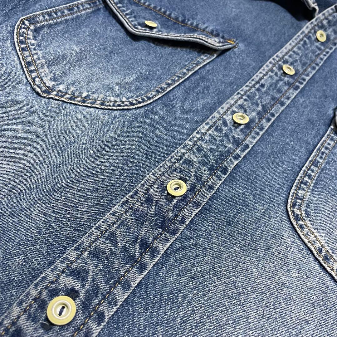 SLOBE IENA LE DENIM BDUデニムシャツ　おしゃれボタン