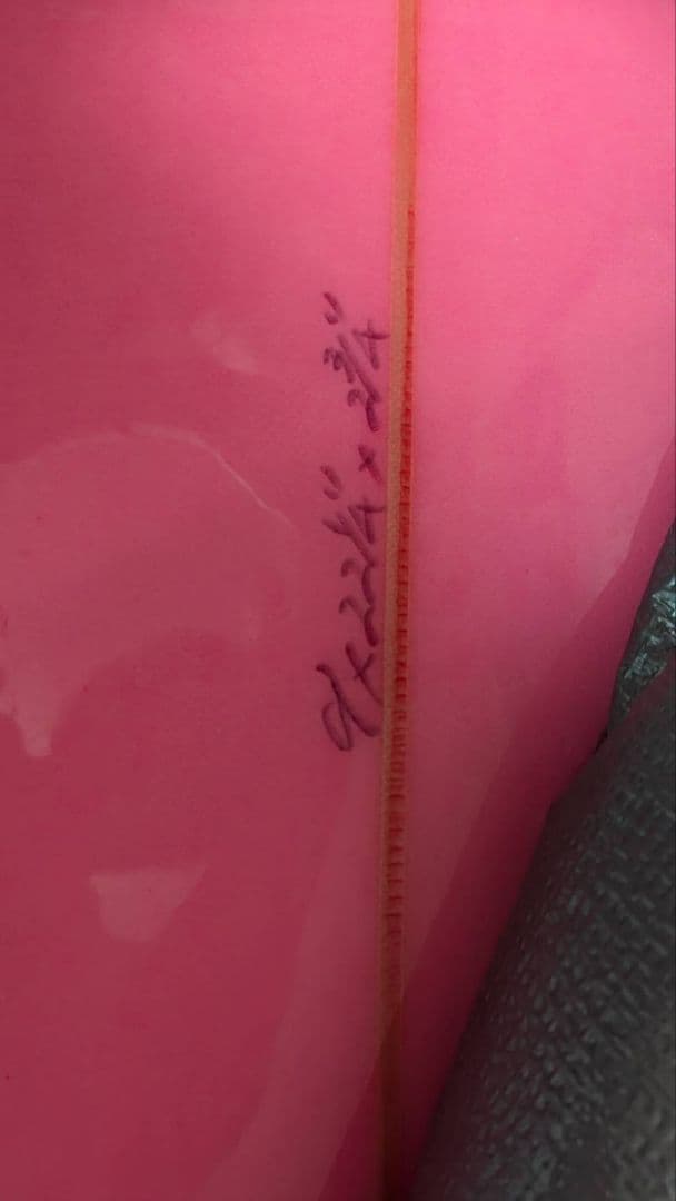 超美品　ロングボード　9,2　蛍光ピンク