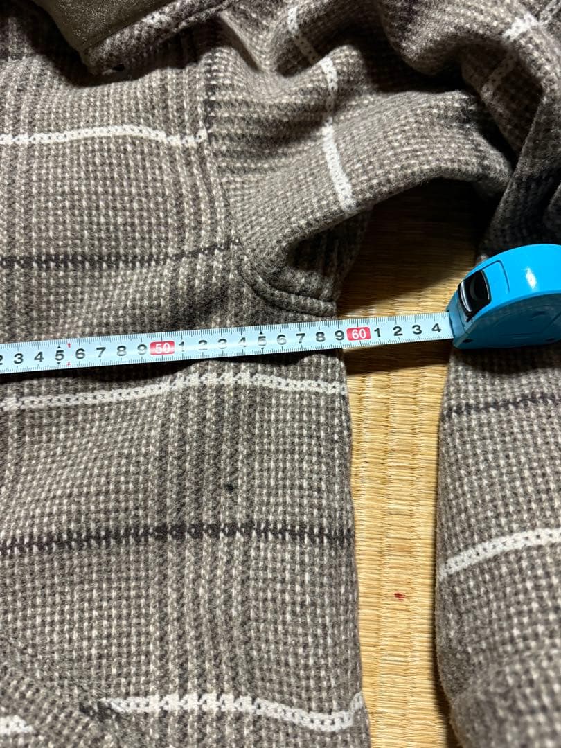 glamb チェック柄 ダッフルコート