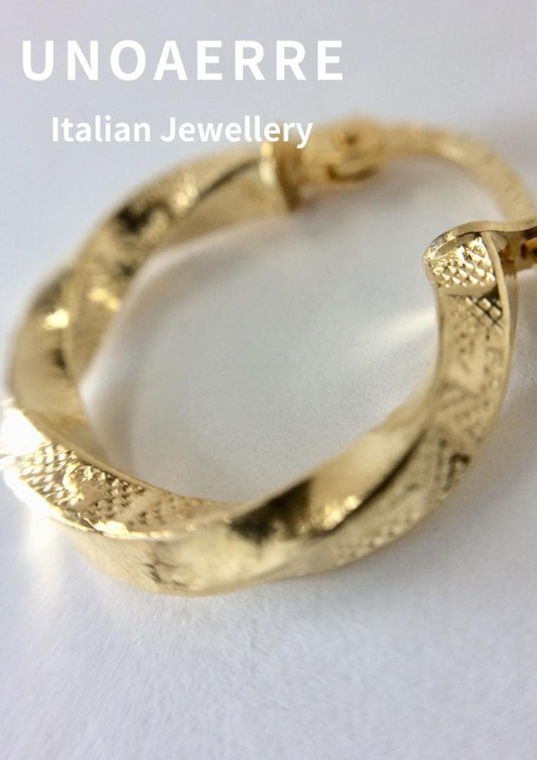 ウノアエレ UNOAERRE K18 ゴールド イタリア製 ピアス 片耳