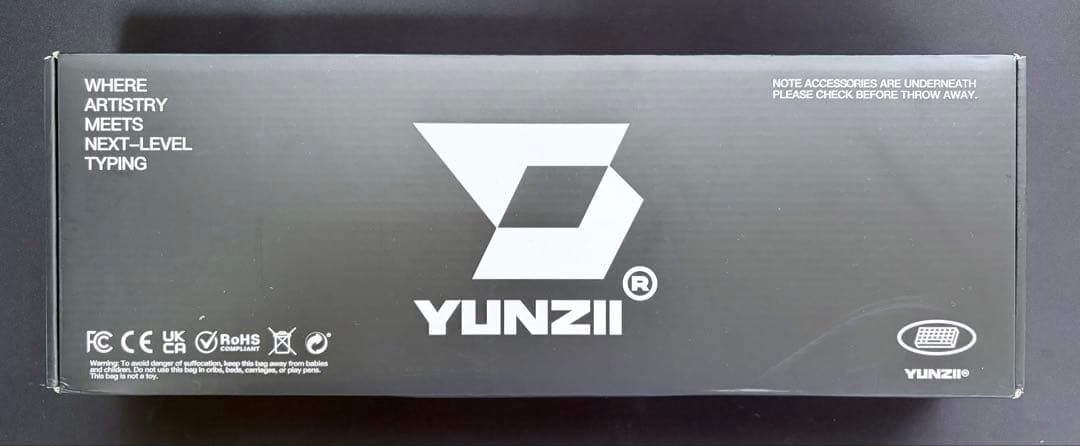 YUNZII X71 キーボード ブルー