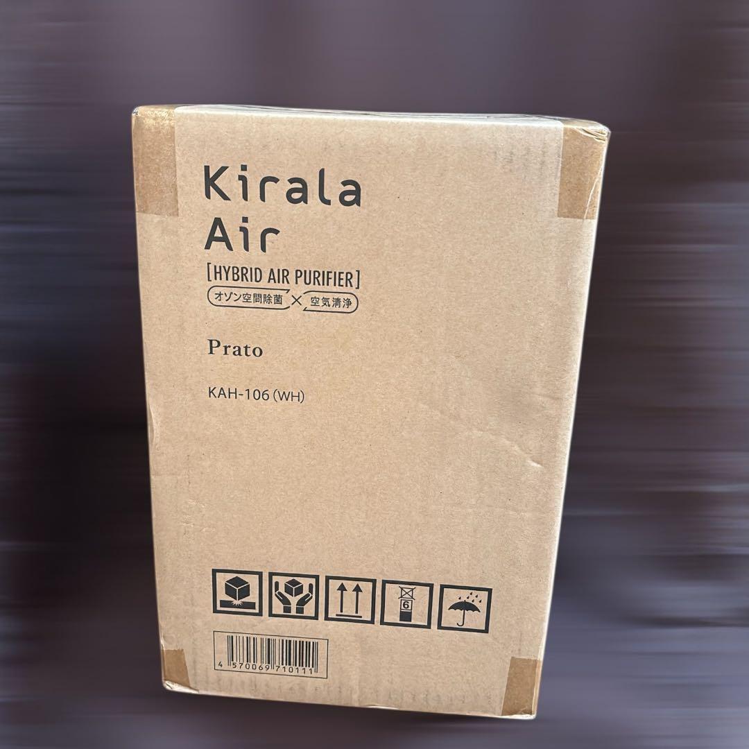 Kirala Prato KAH-106 (WH) 空気清浄機 ホワイト