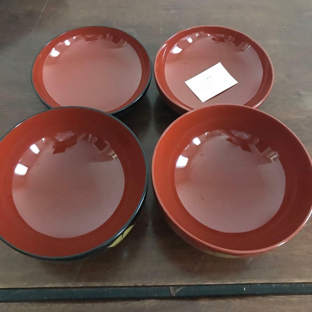 新品　うるみ工芸　浄法寺塗　天然木　イチョウ　夫婦椀