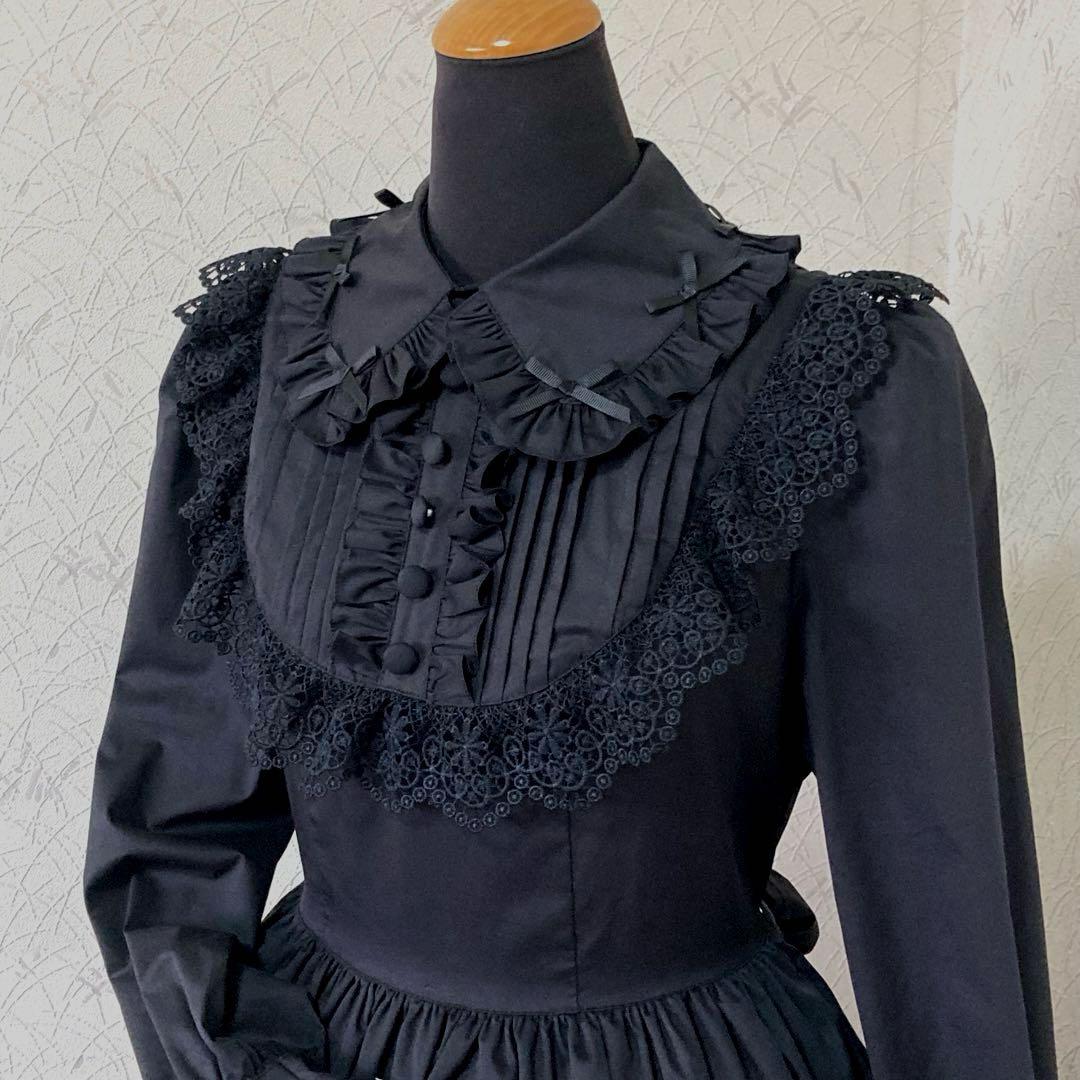 アンドロミオ　ロリータ　ワンピース　黒 ゴスロリ　長袖　膝丈