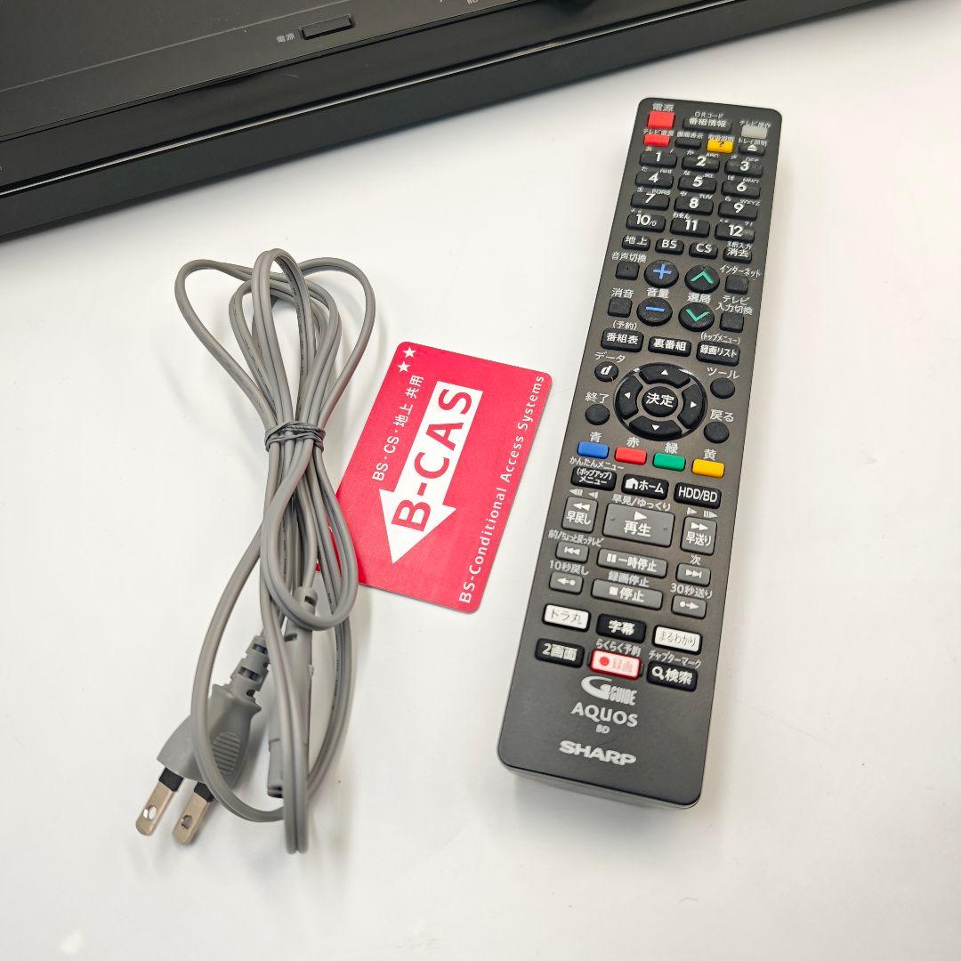 【美品】SHARP ブルーレイレコーダー BD-NW1000 2番組同時録画