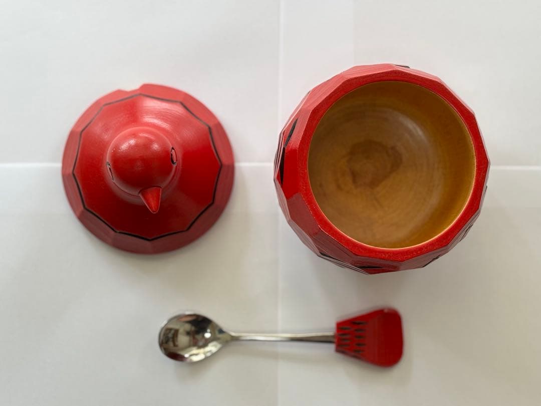 【値下げ】鳩のシュガーポット　砂糖入れ　信州農民民芸品