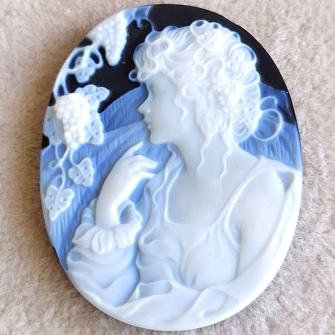 女性　ストーン　カメオ　ルース