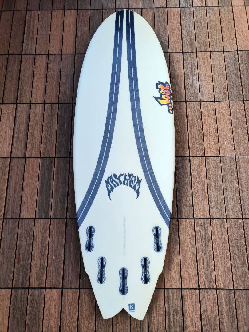 【美品】LOST MAYHEM RNFラウンドノーズフィッシュ カーボンワープ