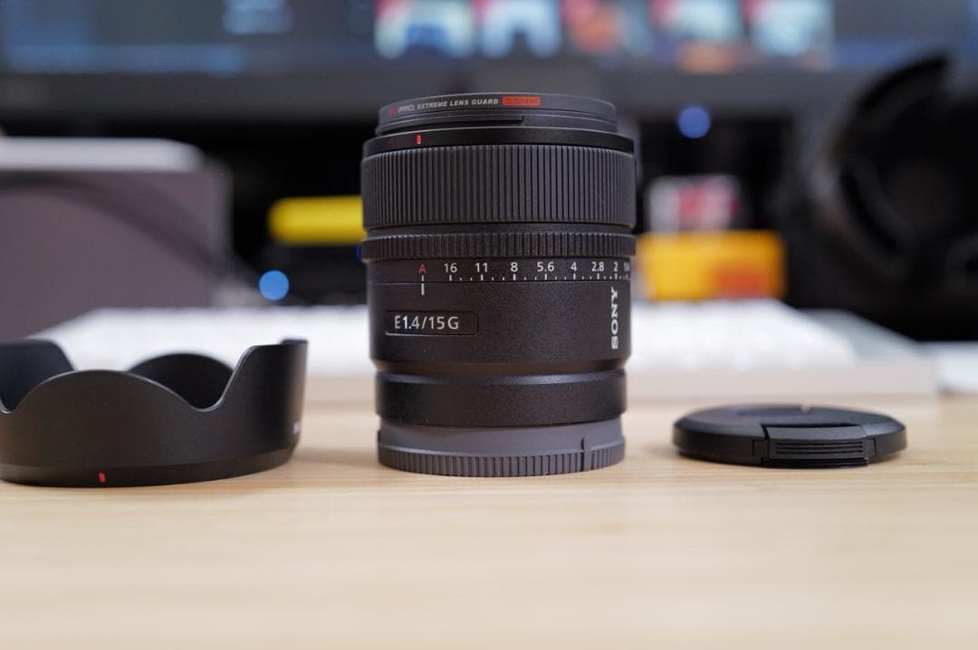 【美品】SONY E 15mm F1.4 広角 単焦点レンズ SEL15F14G