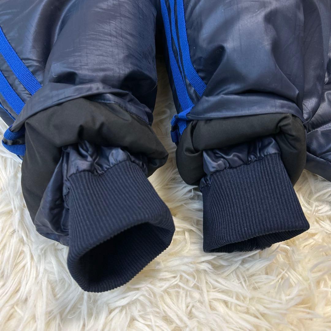 未使用級adidas アディダス ロングダウンコート ベンチコート M ネイビー