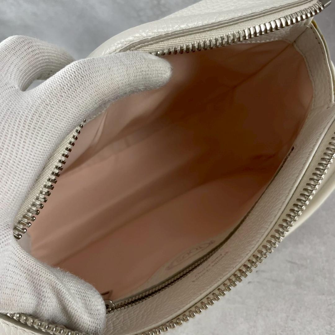未使用級✨ TOD’S トッズ ダブルT 2way クロスボディバッグ ホワイト
