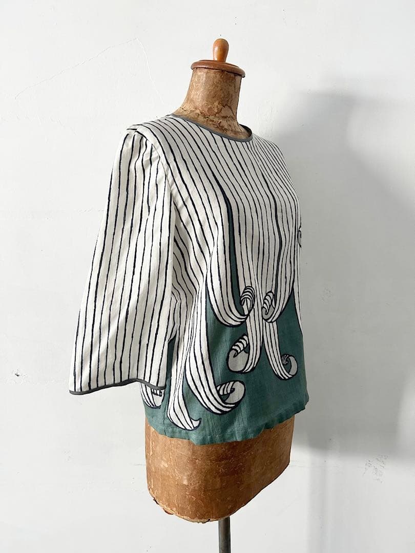 【美品】mina perhonen swing　コットンシルク　ブラウス　限定