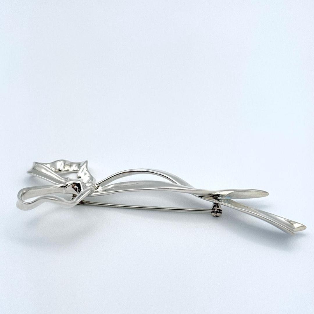 TIFFANY　ティファニー　リボン　ブローチ　ラージ　シルバー　Ag925