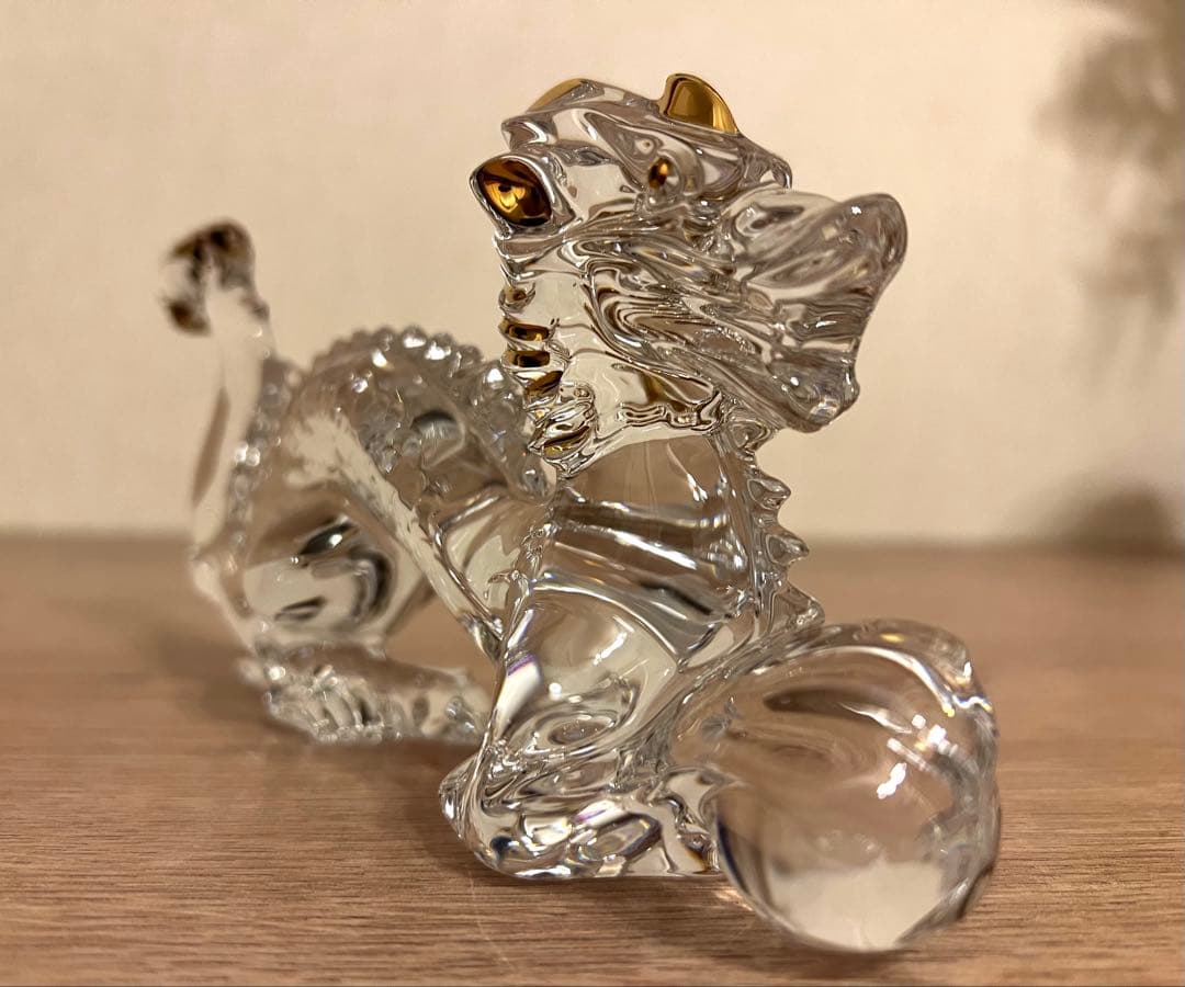 Baccarat バカラ　干支 ドラゴン　ゴールド　金彩　龍　未使用美品