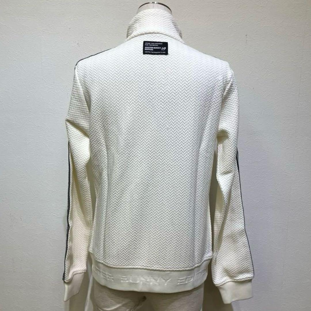 MASTER BUNNY EDITION ホワイト　長袖ジップアップジャケット