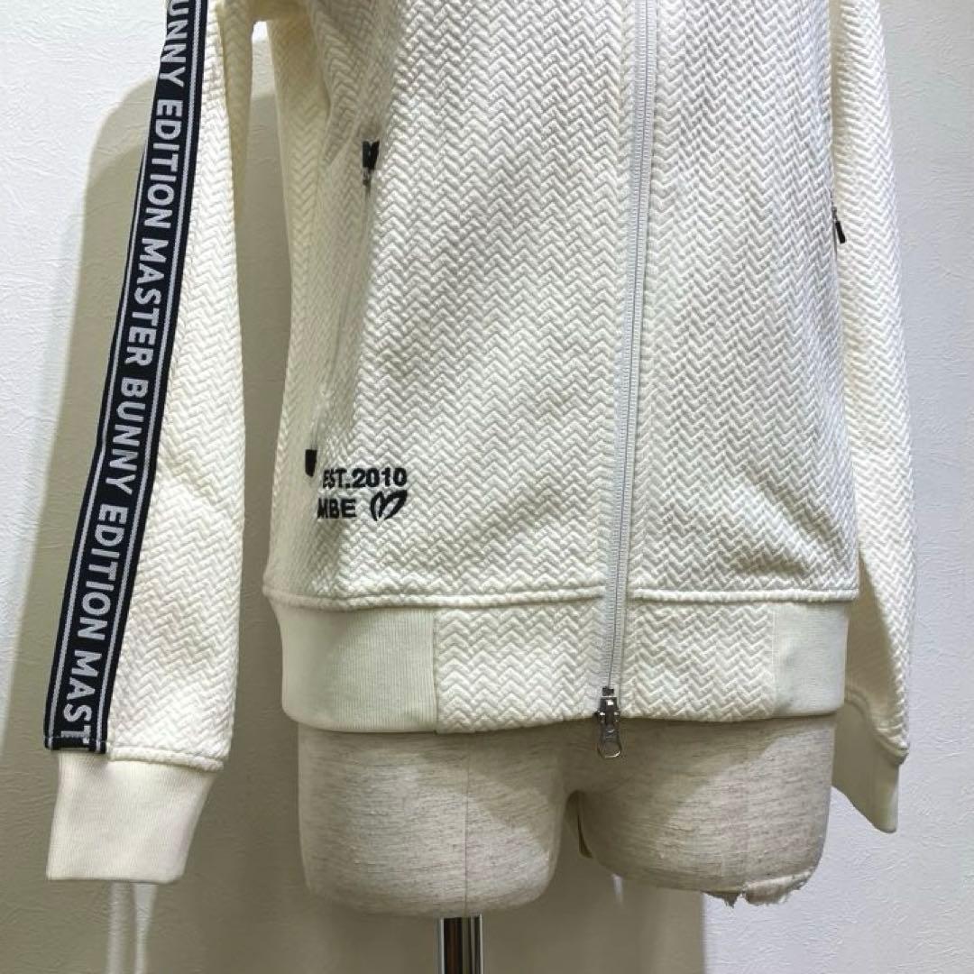 MASTER BUNNY EDITION ホワイト　長袖ジップアップジャケット