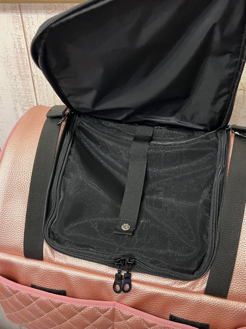 【傷あり】LuxeBirdie × Fa＊Faコラボキャリー メタリックピンク