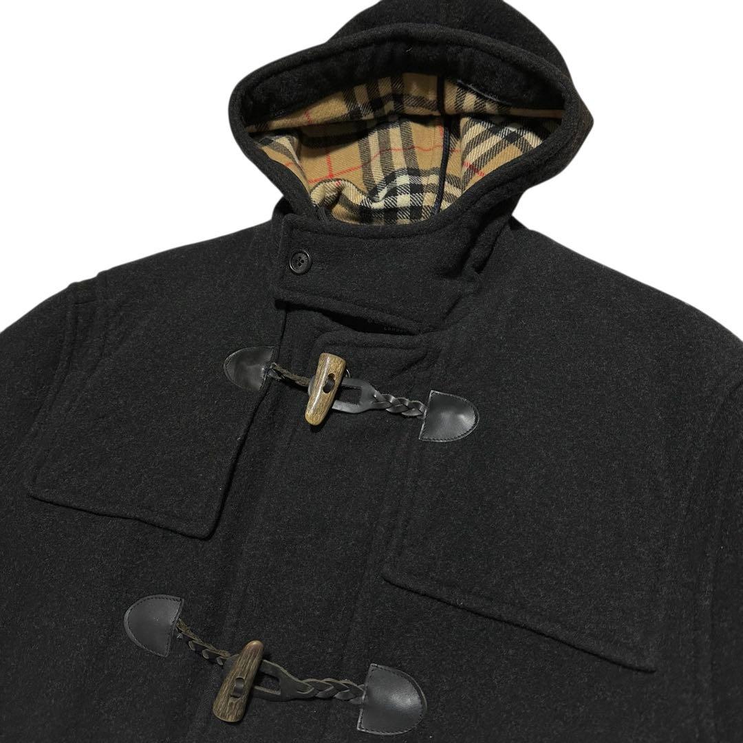 00s BURBERRY LONDON 　チンスト　ノバチェック　ダッフルコート