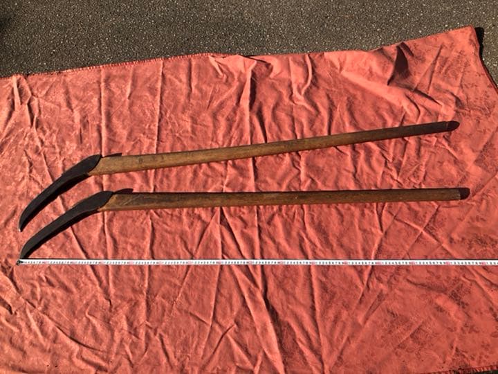 土佐 在銘 超大型鳶口です　年代物　　2本セット出品