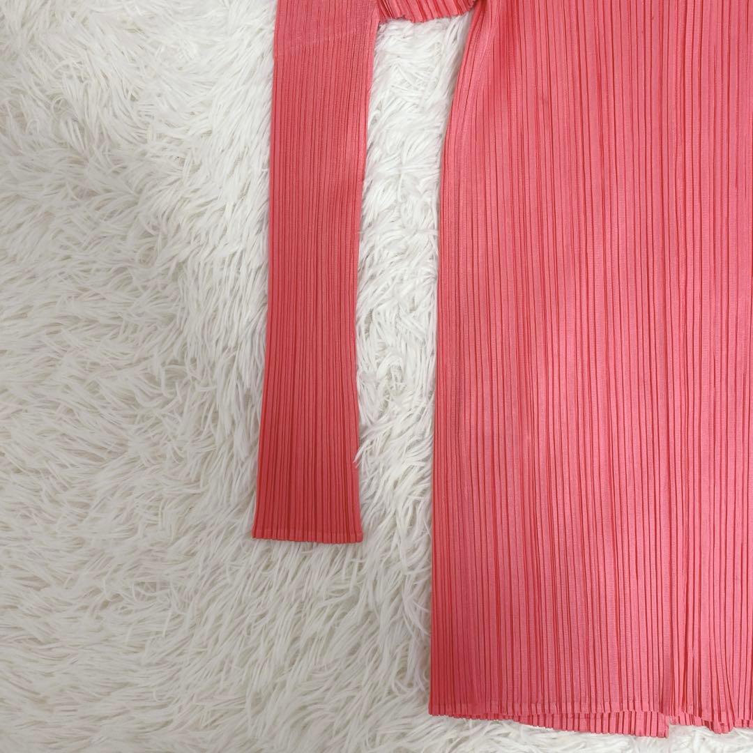 希少カラー 極美品 プリーツプリーズ イッセイミヤケ ブラウスシャツ ピンク