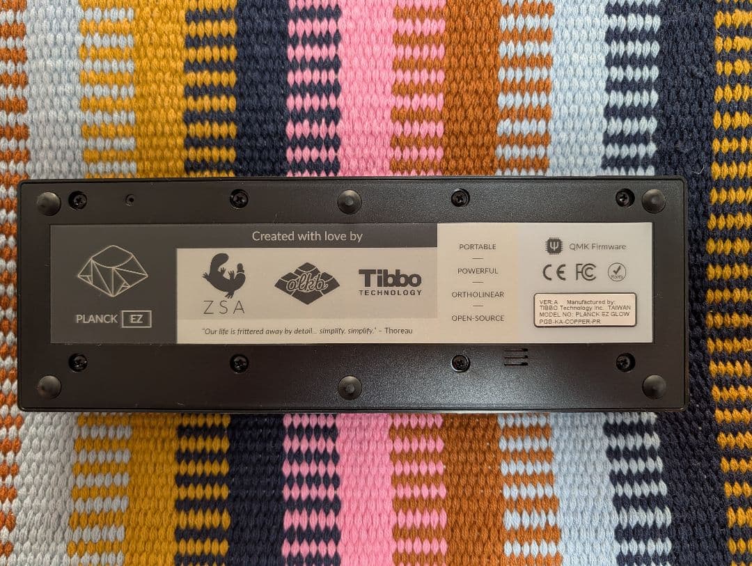 Planck EZ 40% RGBバックライ キーボード [生産完了希少品]