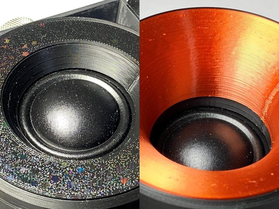 アドオン■高能率97dBホーンツイーター2個セット■ブラック/ブロンズGHK02