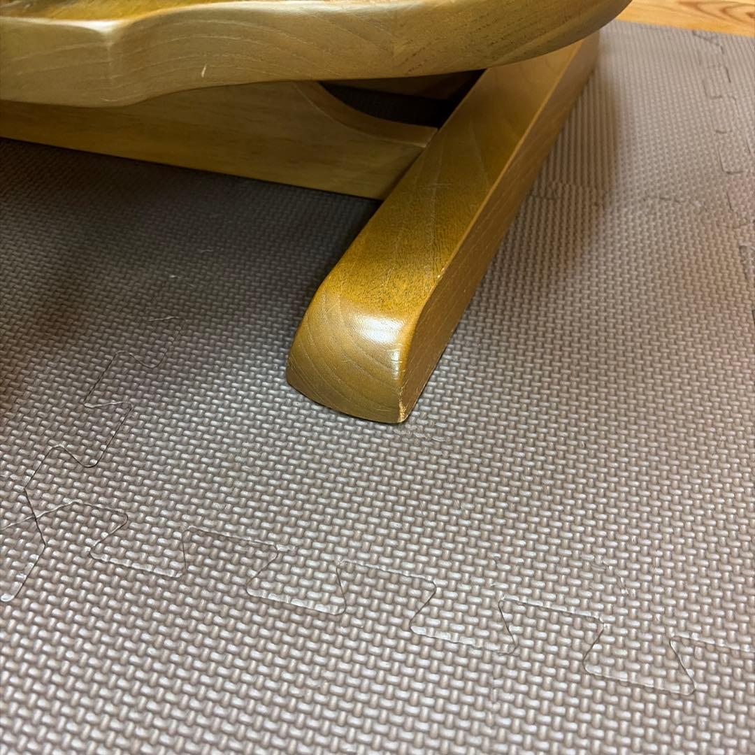 希少 karimoku カリモク 回転 座椅子 肘掛け 座面クッション