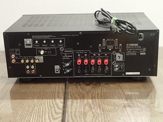 YAMAHA　AVアンプ　RX-V385　新品リモコン付き・快調・超美品