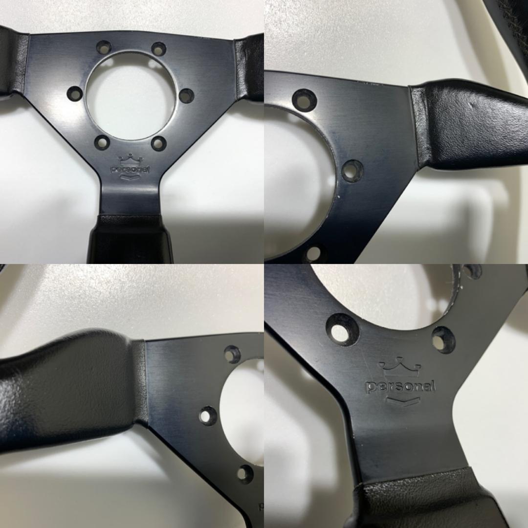 パーソナル グリンタ ステアリング 35Φ ブラック レザー 美品 希少