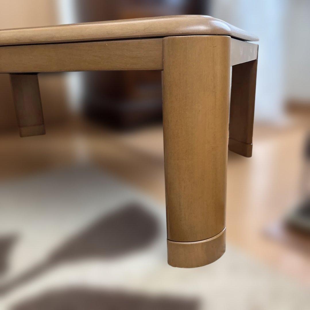 コイズミナチュラルウッド 家具調長方形こたつ未使用に近いコード収納付き即日発送！