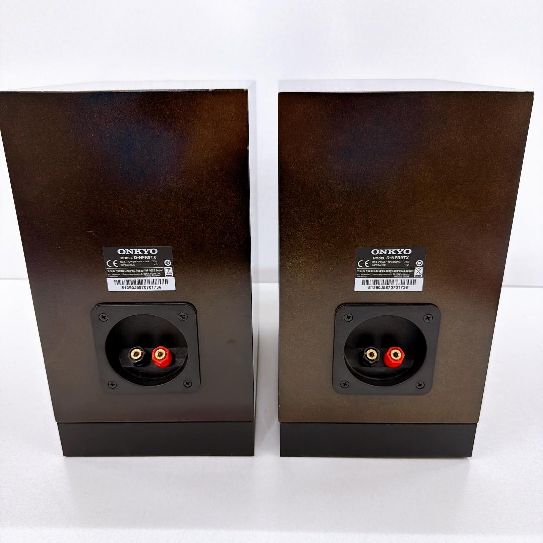 【美品】ONKYO オンキョー　D-NFR9TX スピーカー　ケーブル付属