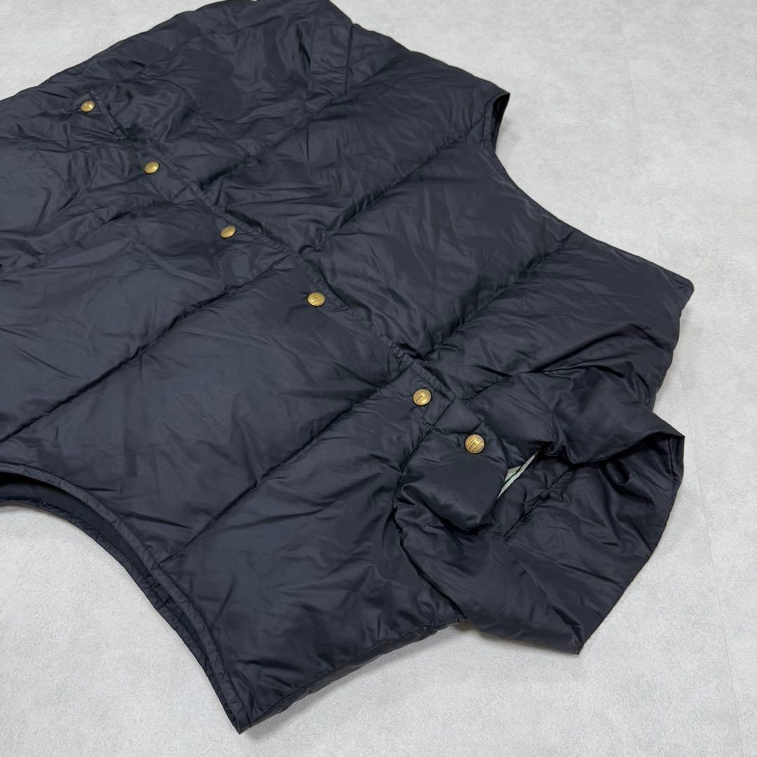 古着 80s エルエルビーン ダウンベスト ジャケット ブラック 黒 ②