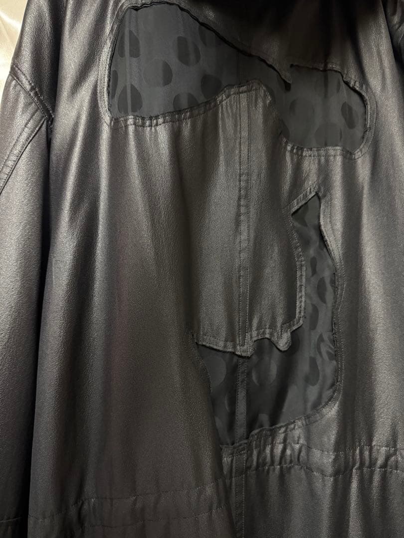 BLACK COMME des GARCONS◆モッズコート/XL/ブラック