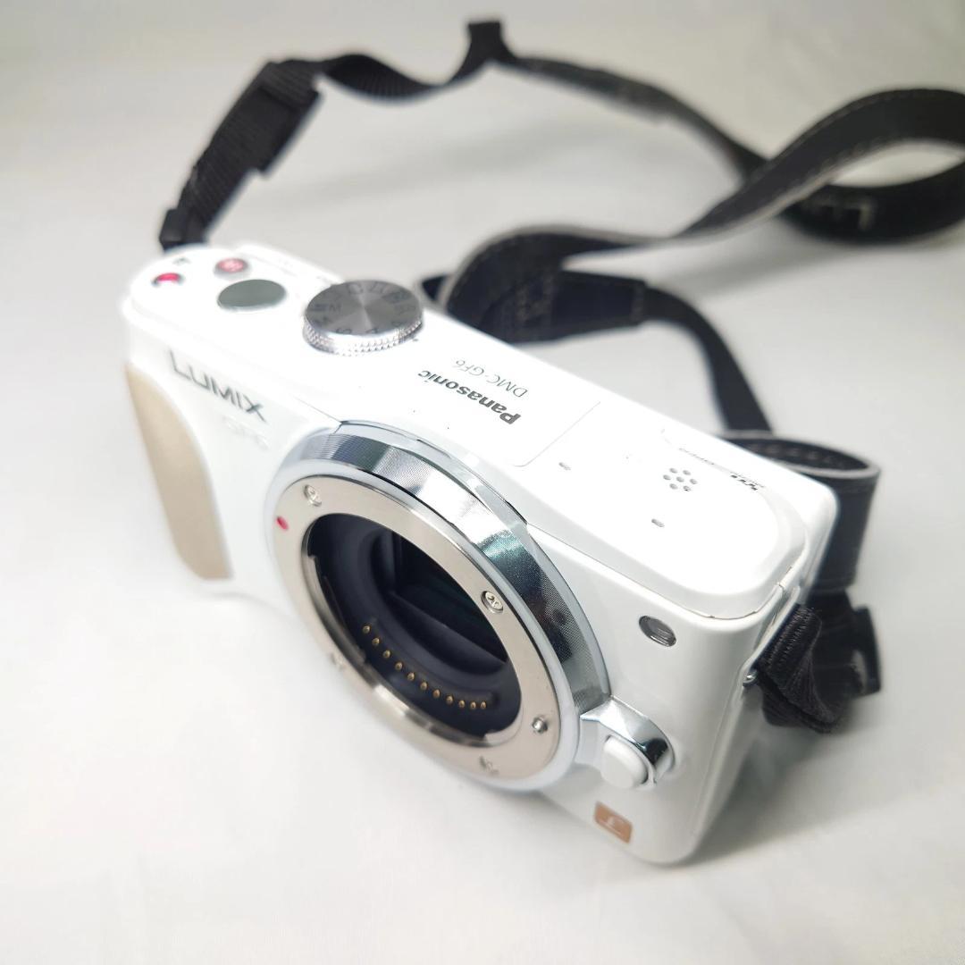 パナソニック LUMIX DMC-GF6 ホワイト 一眼レフカメラ 動作確認済み