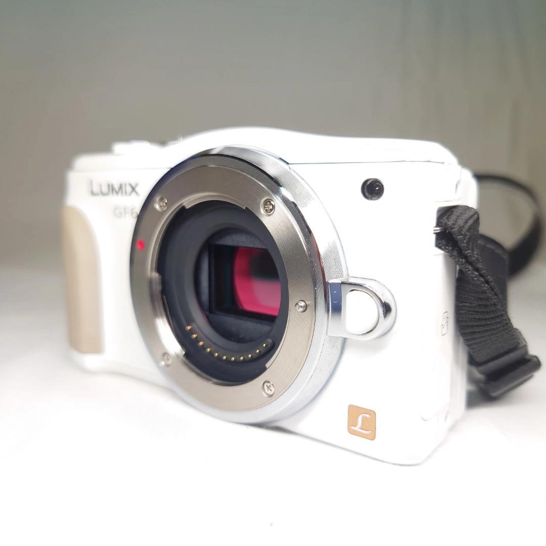 パナソニック LUMIX DMC-GF6 ホワイト 一眼レフカメラ 動作確認済み