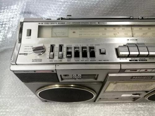 日立 HITACHI TRK-8280 ラジカセ 希少 昭和レトロ　難あり