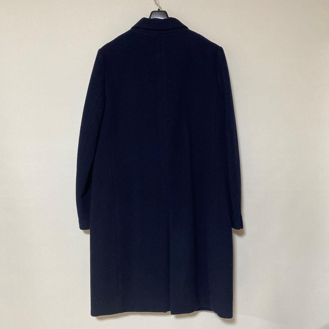 スローブイエナ 40 ロングコート ウール 濃紺 ネイビー DMW
